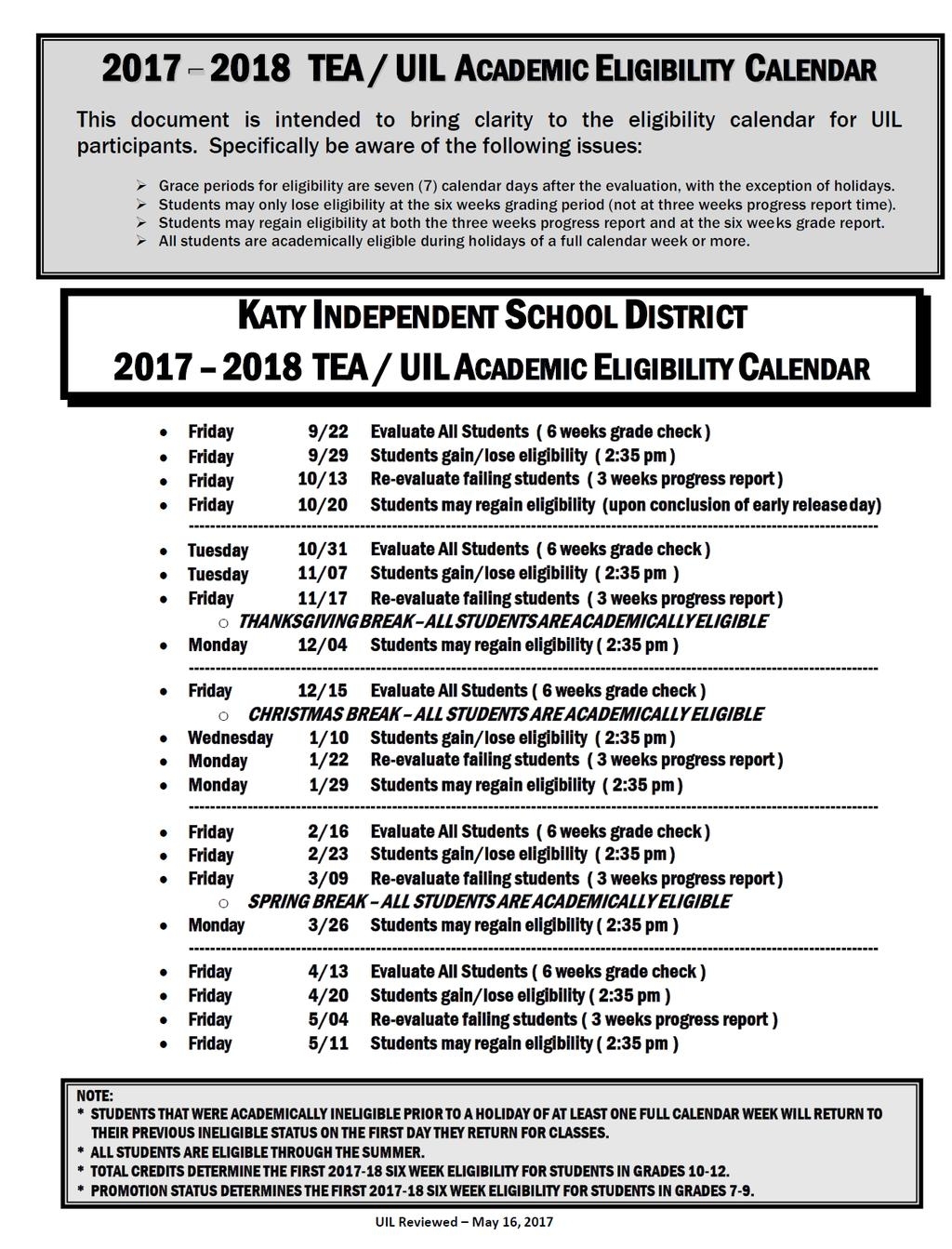 Uil Eligibility Calendar 9 Weeks Month Calendar Printable