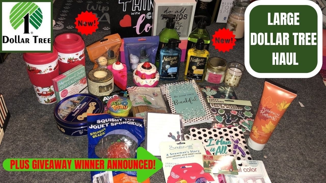 Large Dollar Tree 🌳 Haul~All New Plus Name Brands Finds😊giveaway Winner  Announced Did You Win?