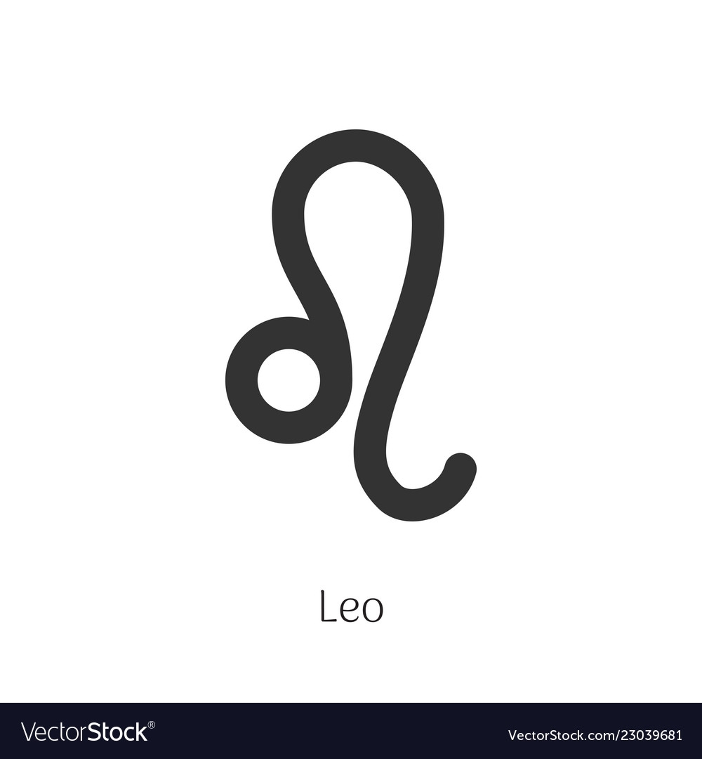 Leo Zodiac Sign Isolated On White Background