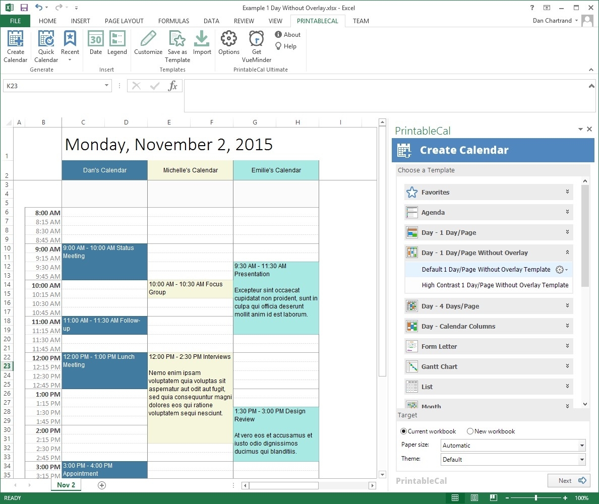 Lovely Print Calendar In Outlook 365 : Mini Calendar Template