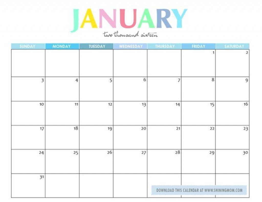 Make Your Own Calendar Template