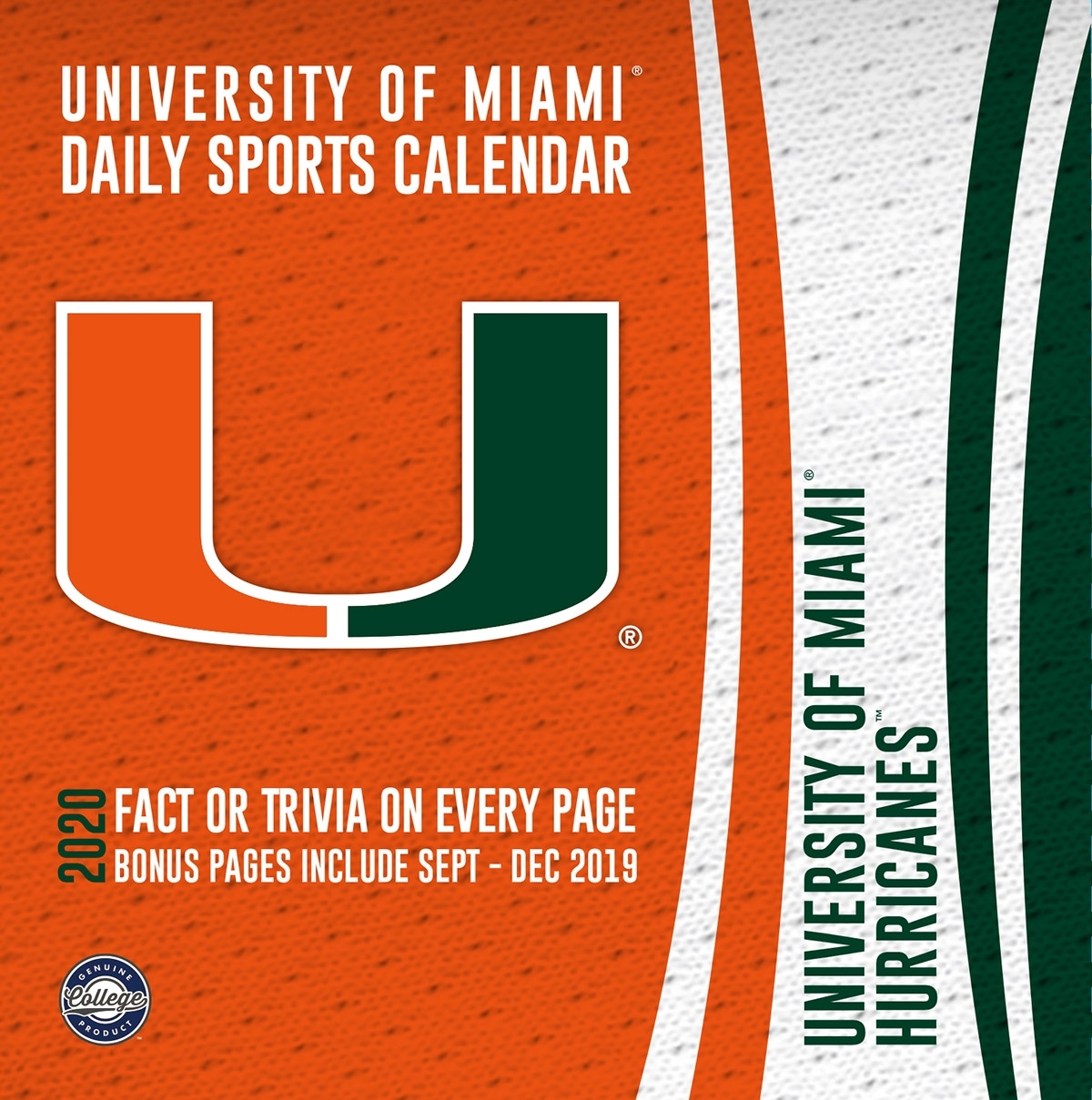 Miami Hurricanes 2020 Page-A-Day Box Calendar - Buy At Khc Sports