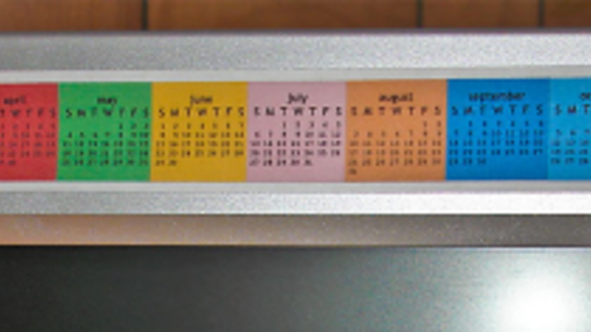 2025 Free Printable Monitor Calendar Strips