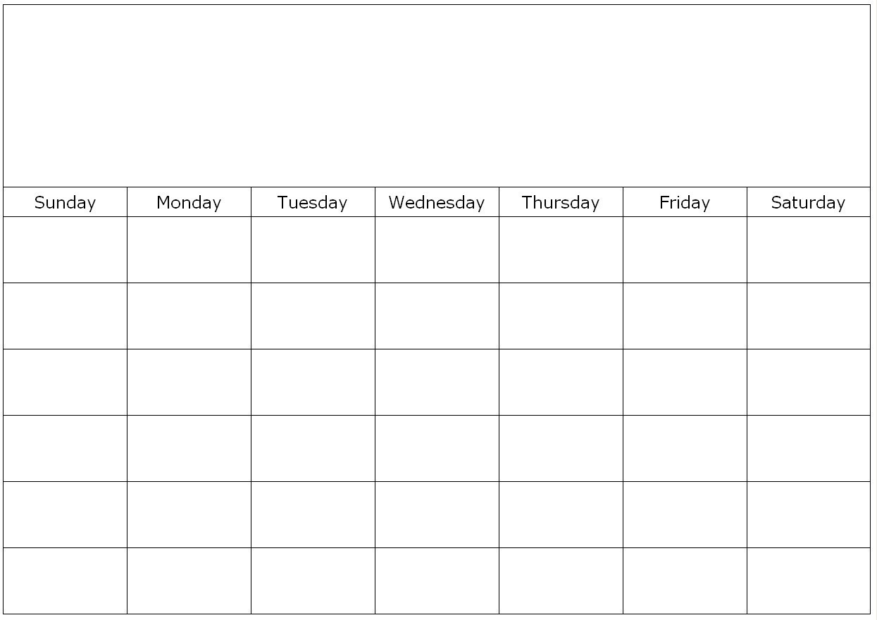 Customizable Monthly Calendar Template Monthly Calendar Template - Free 