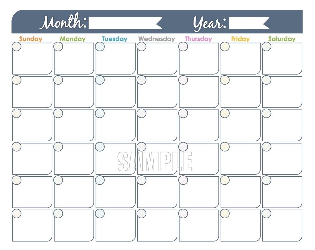 printable calendar without dates month calendar printable