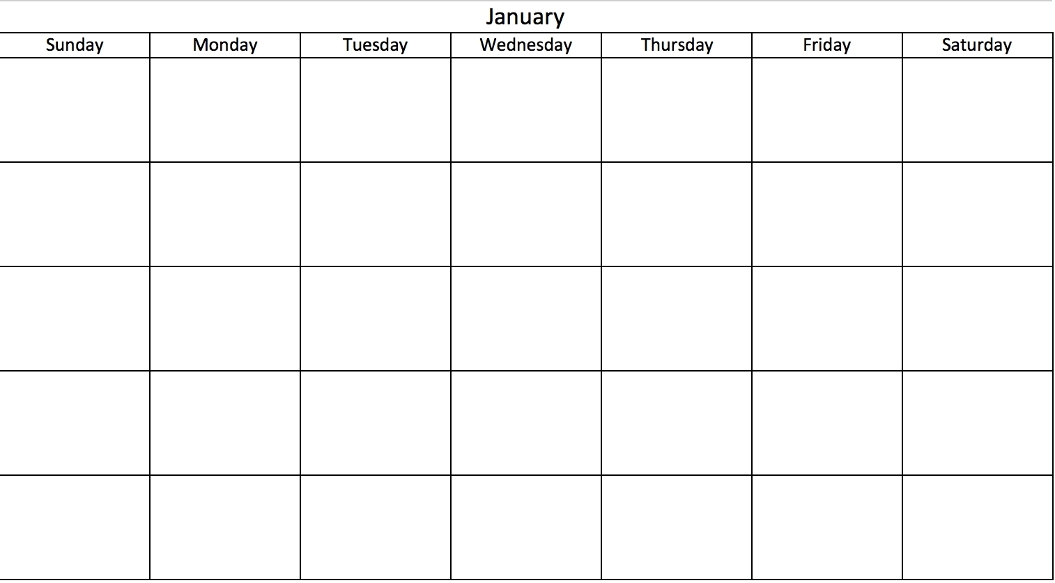 Monthly Calendar Sign Up Sheet Template • Printable Blank