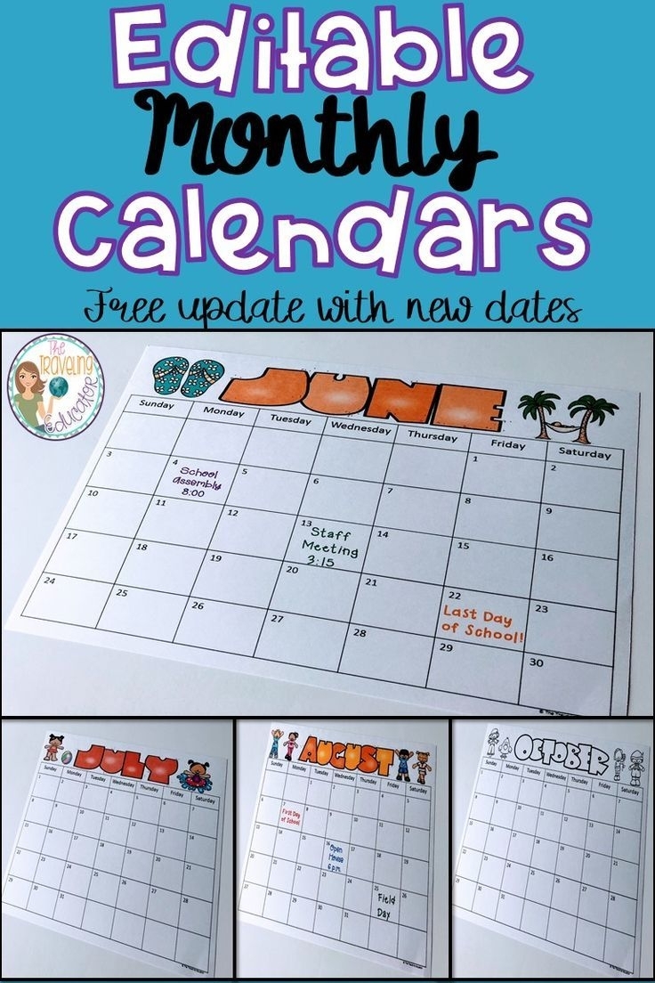 free printable calendars for first grade month calendar printable