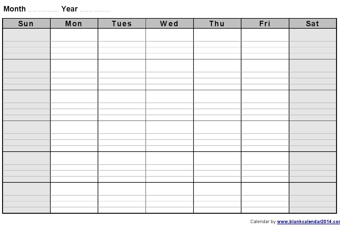 Free Printable Calendar With Lines Month Calendar Printable