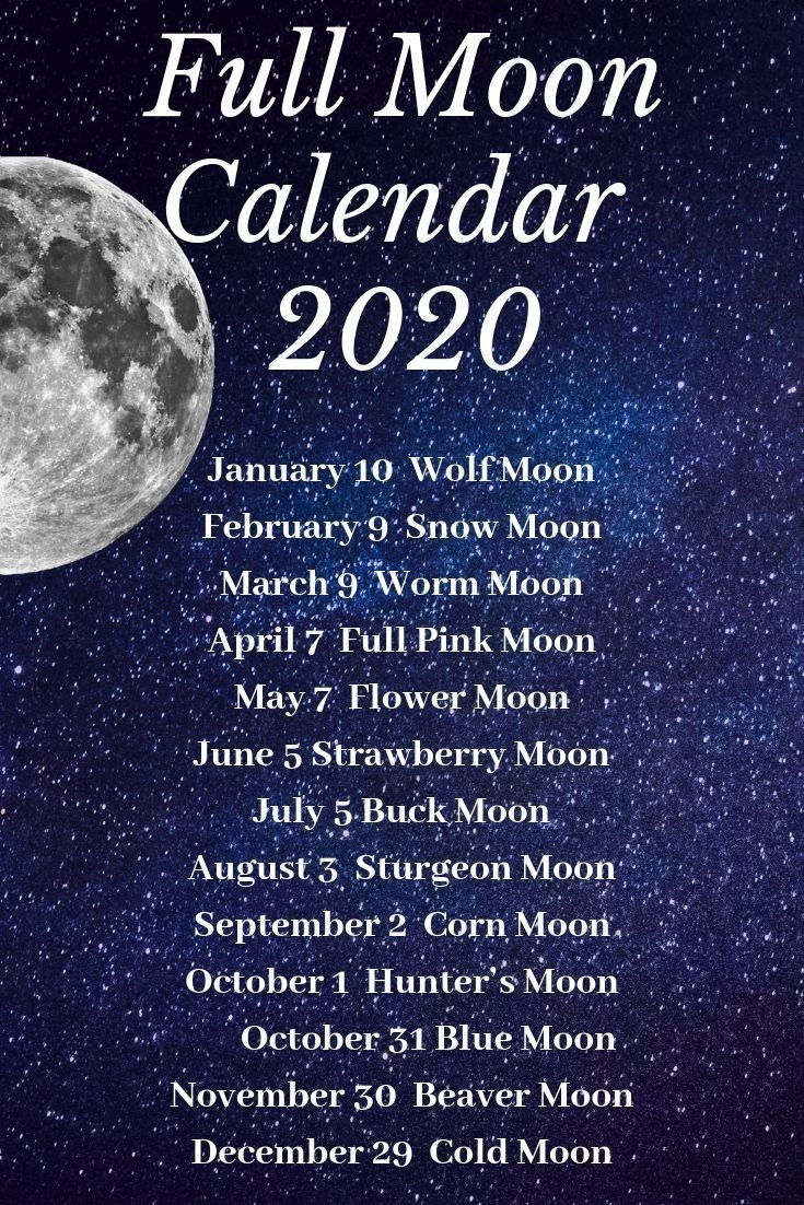 Moon Calendar 2020#moon #sunandmoon #crescnetmoon#fullmoon