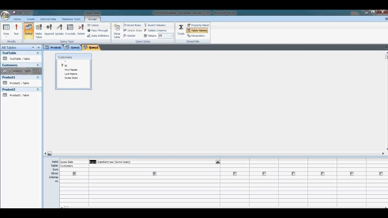 Ms Access - How To Get Week Number From Date