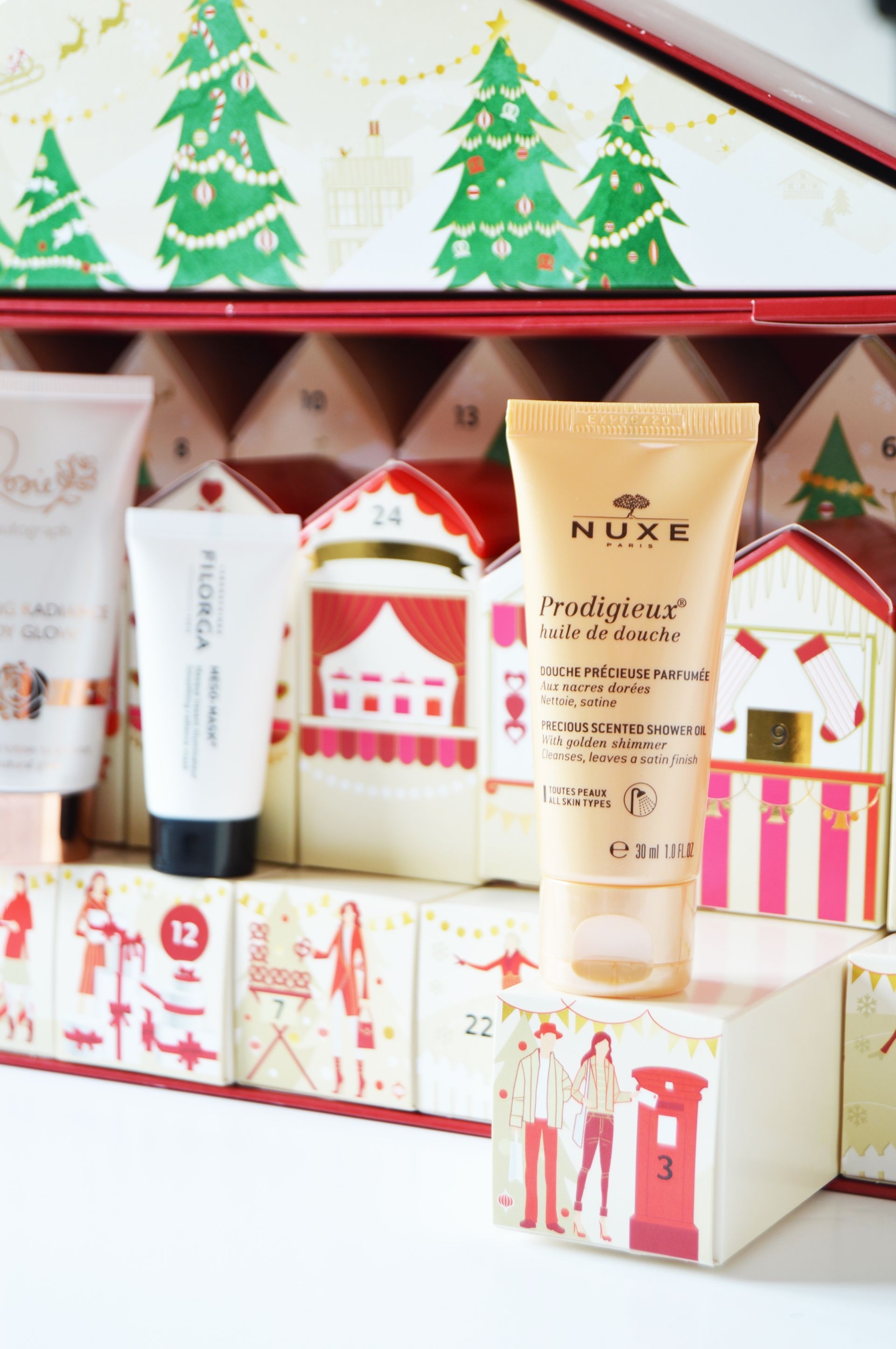 M&amp;s Advent Calendar | Nuxe Prodigieux Shower Oil | Ela