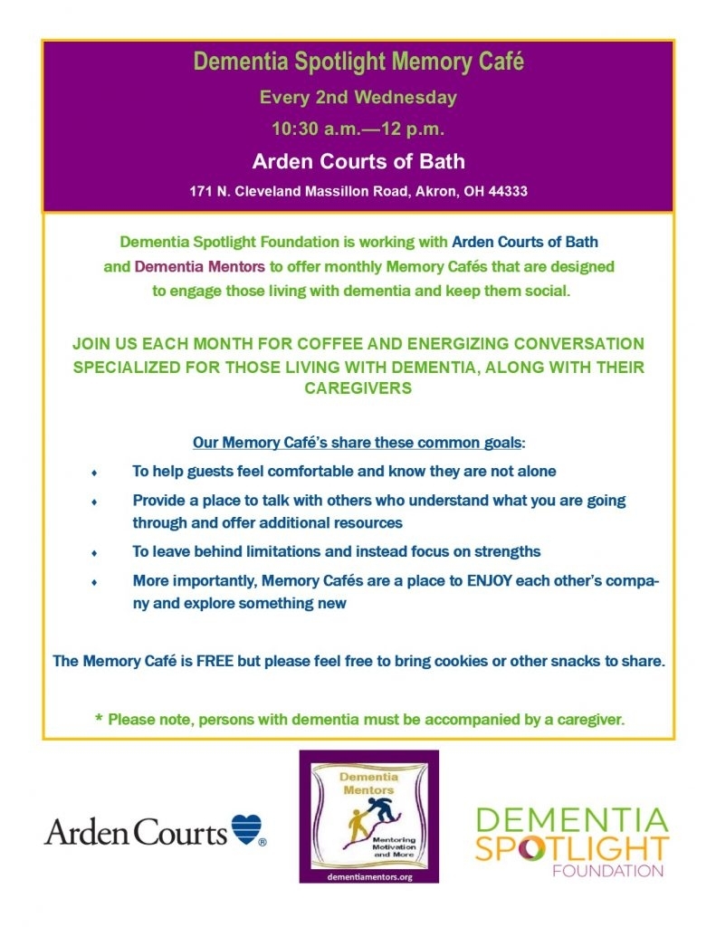 My Calendar - Dementia Spotlight Foundation