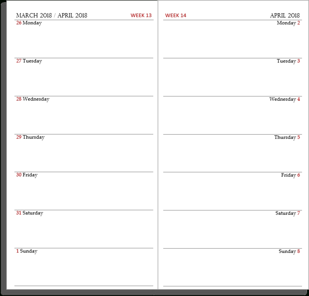 My Life All In One Place: Free Midori Tn Calendar (Diary