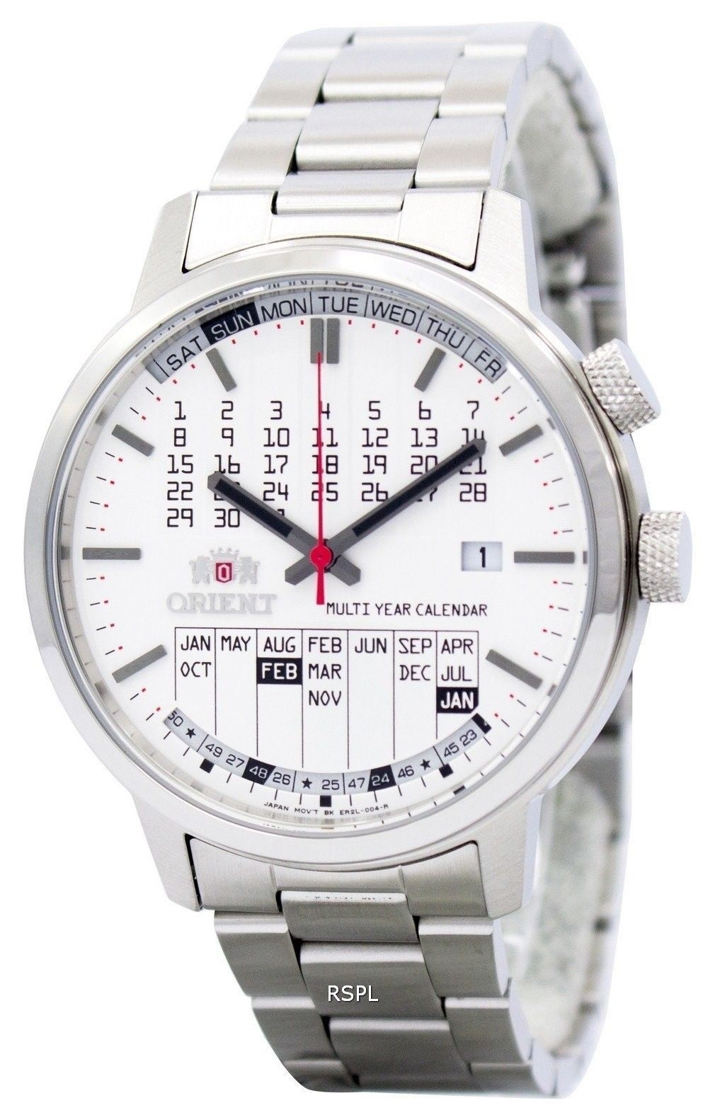 Orient Stylish And Smart Multi-Year Calendar Er2L004W Mens