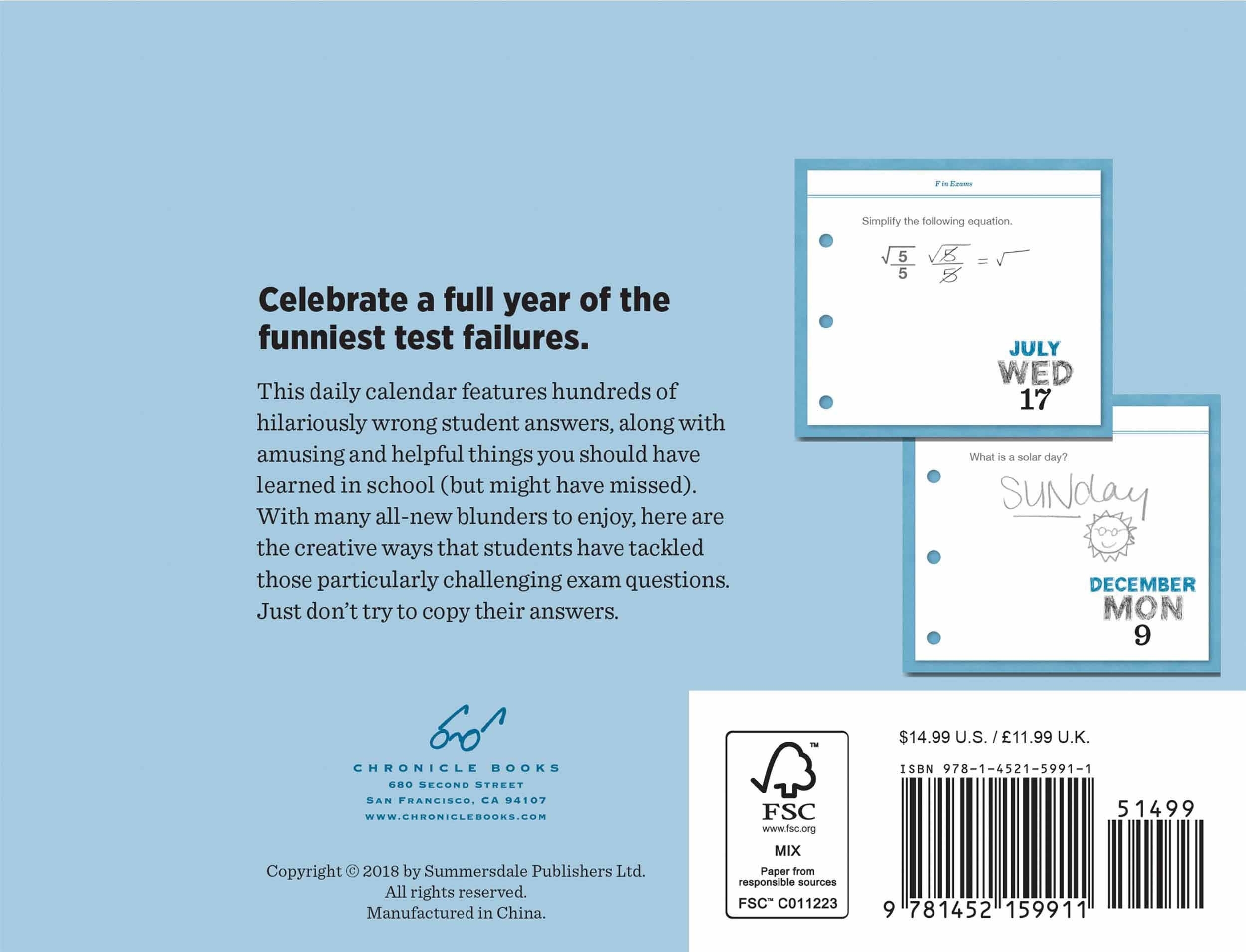 Piet Moodshop | Tear-Off Calendar 2020 F In Exams