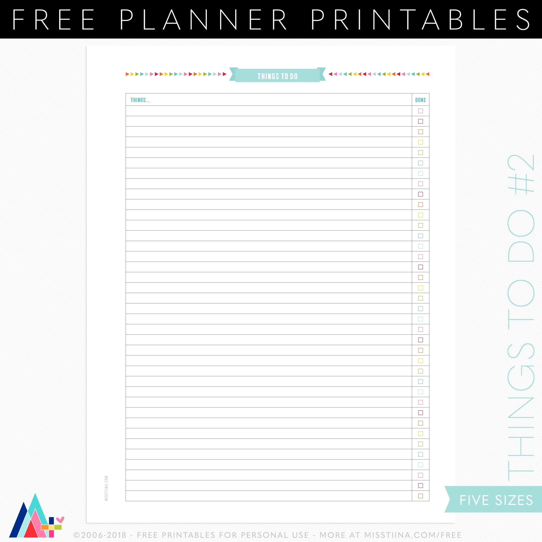 Planner Printables | Misstiina