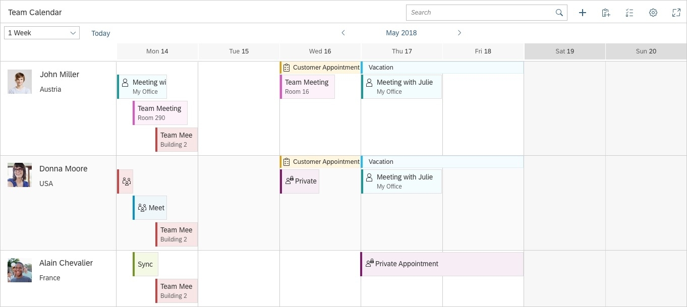 Planning Calendar | Sap Fiori Design Guidelines