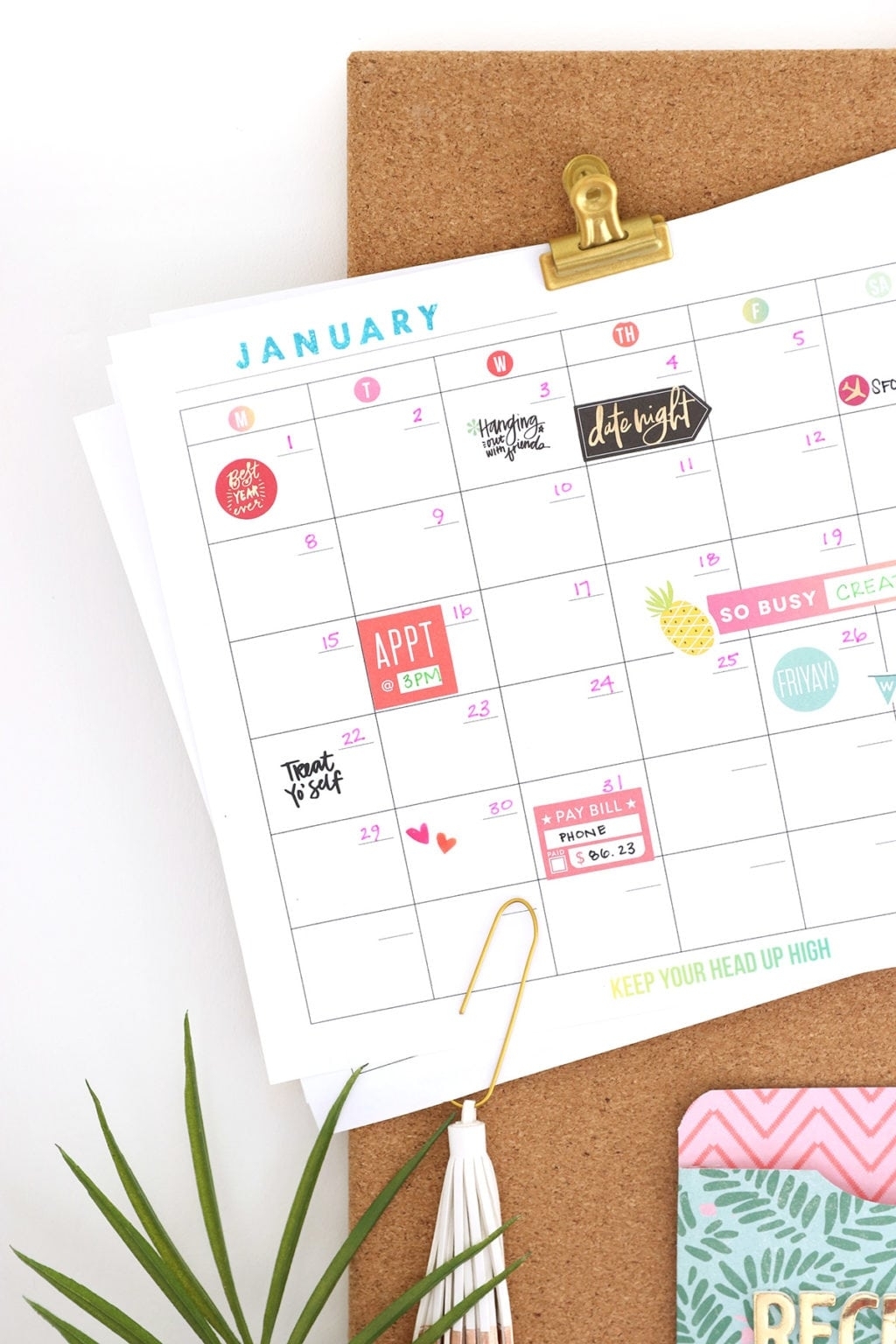 Print Your Own Wall Calendar With Canon | Damask Love