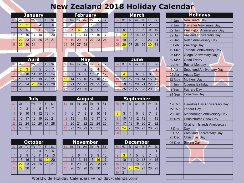 Printable 2019 Calendar New Zealand | Printable Calendar 2020