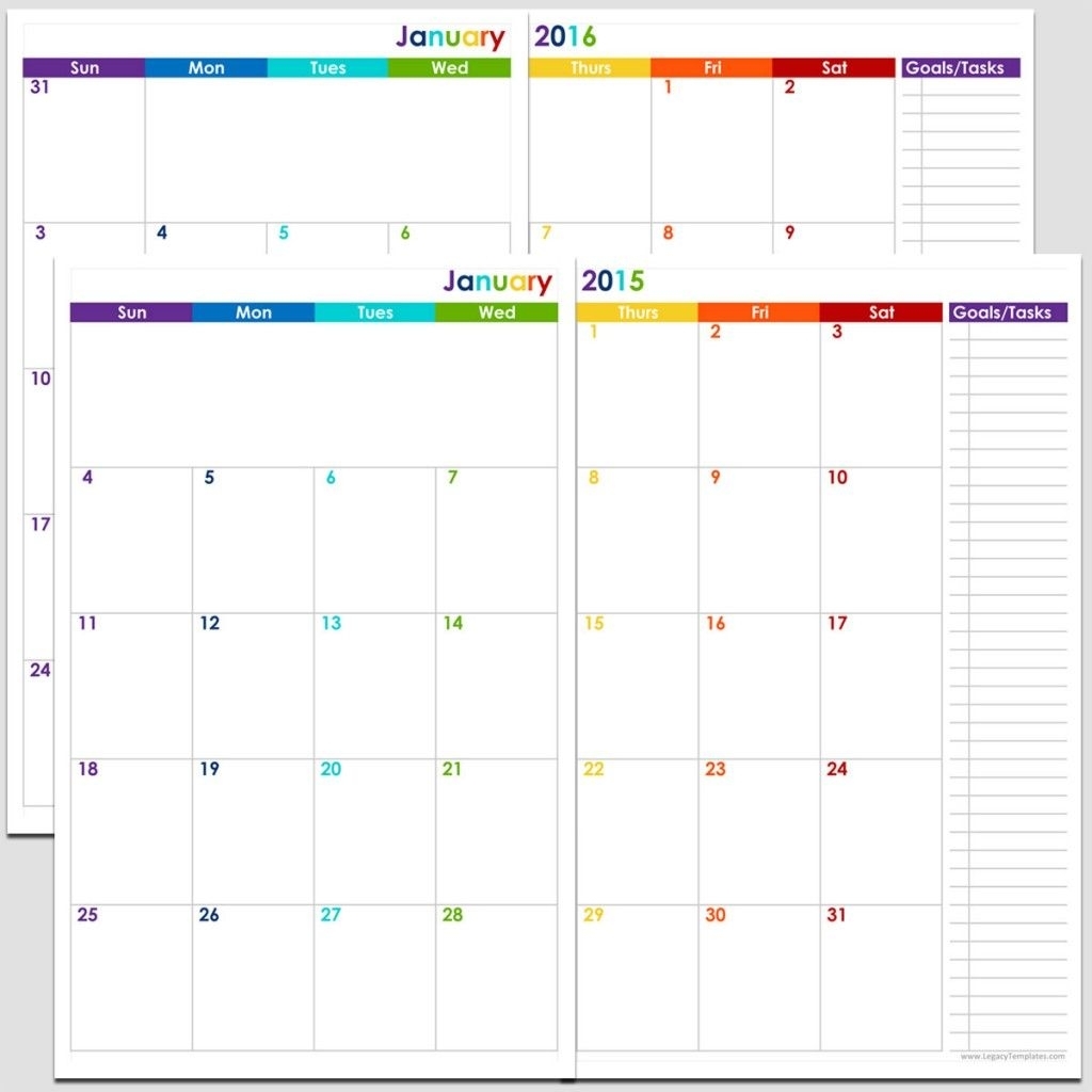 Free Printable Calendar 8 1/2 X 11 | Month Calendar Printable