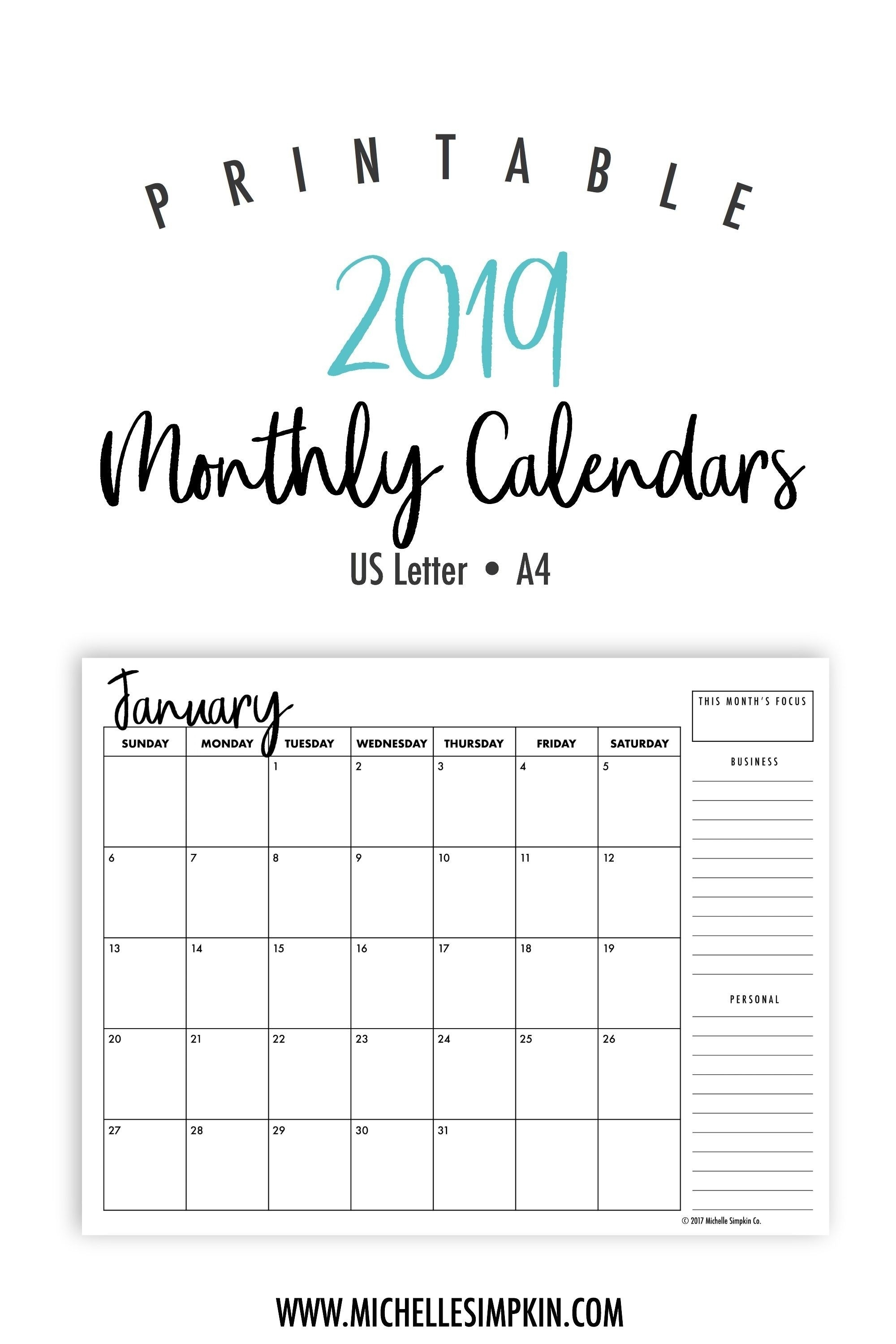 Printable Calendar Custom Dates | Printable Calendar 2020