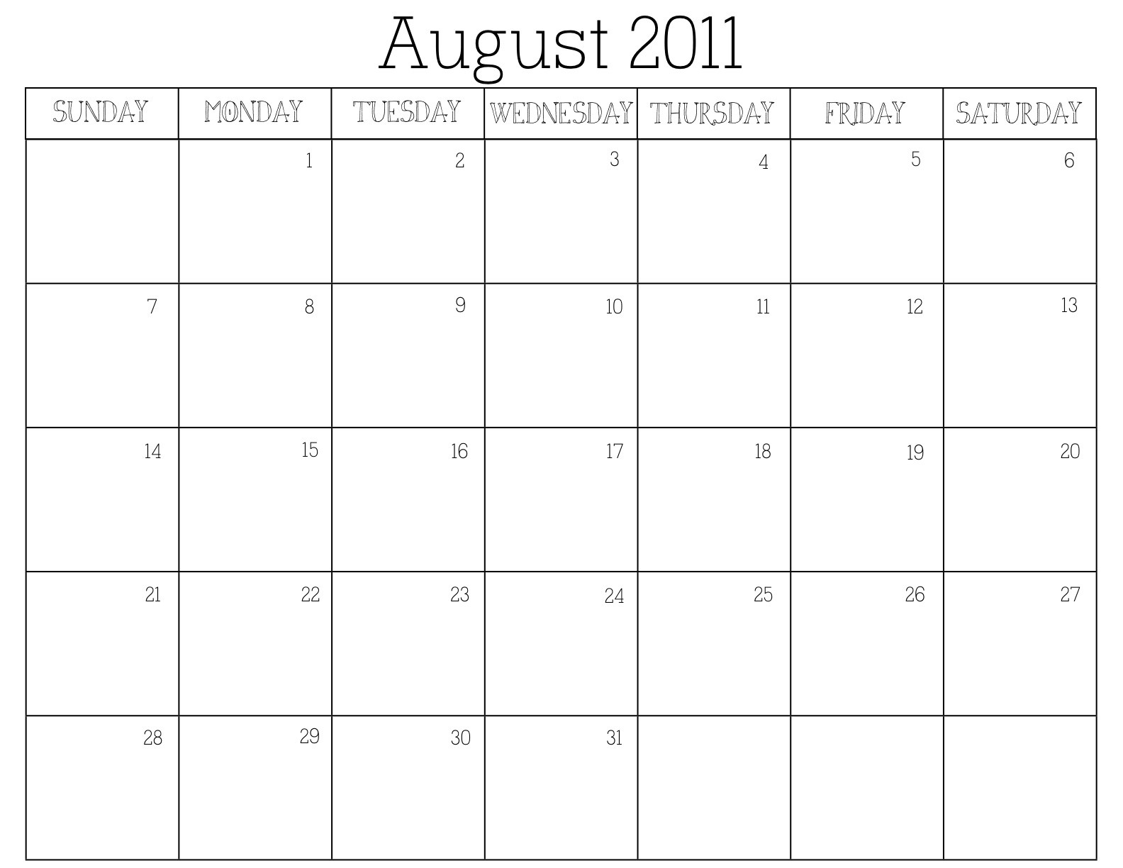 Free Printable Calendar Generator Month Calendar Printable