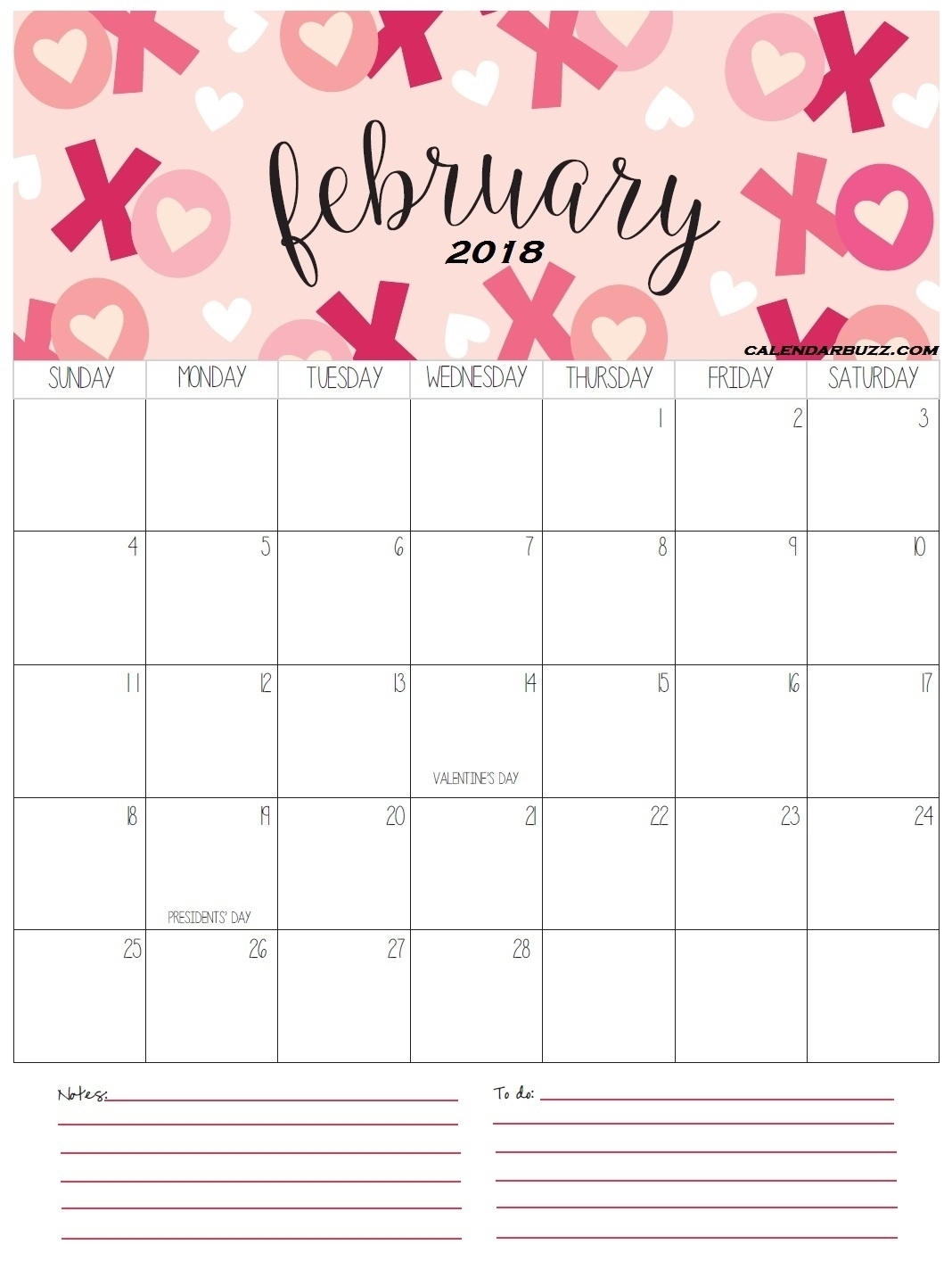 Printable Calendar Girly | Printable Calendar 2020