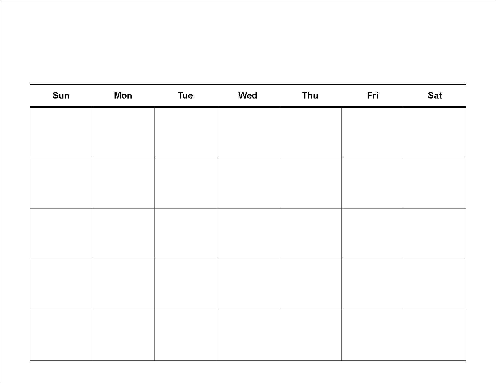 Free Printable Large Grid Calendar Month Calendar Printable