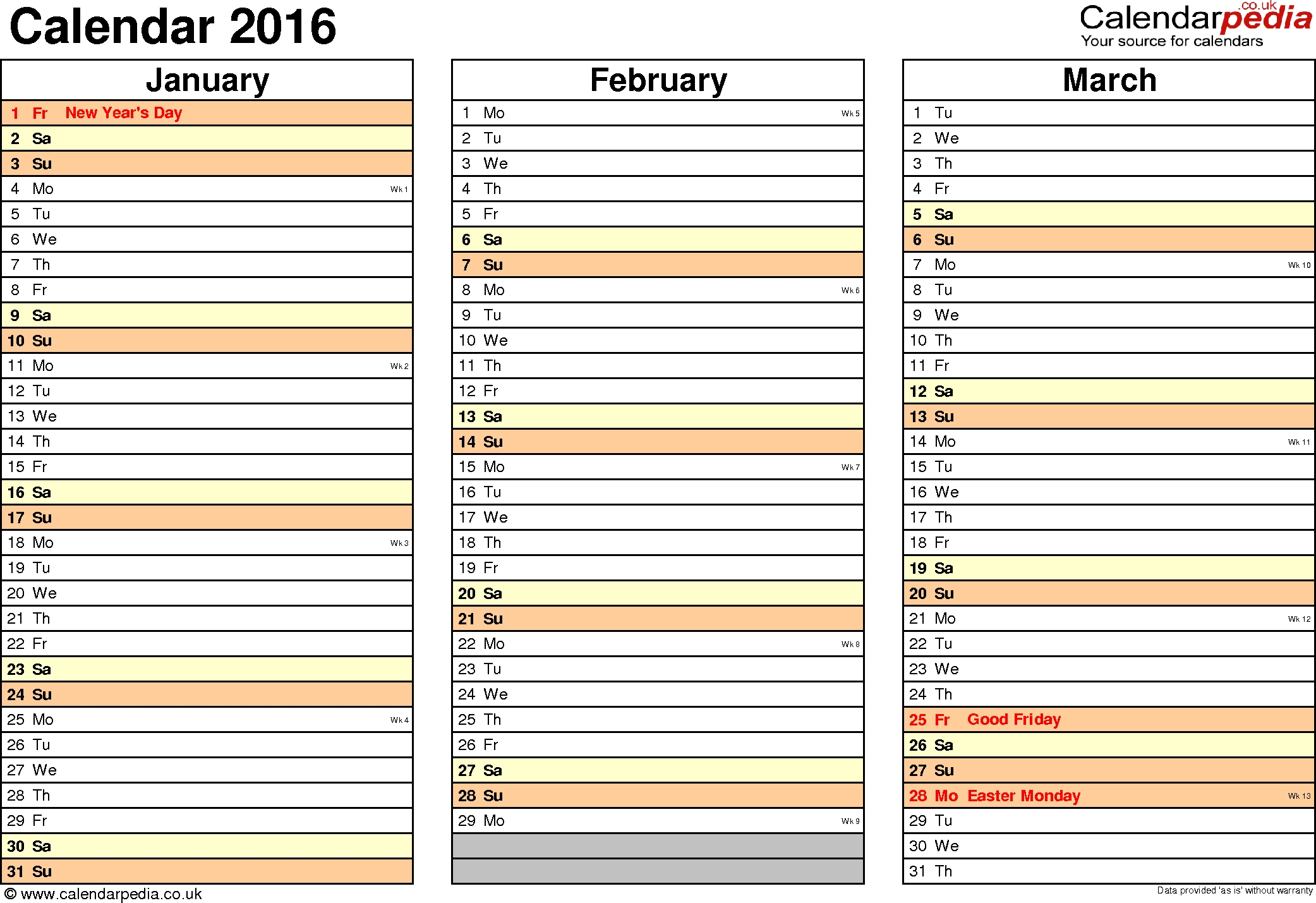 Printable Calendar List View | Printable Calendar 2020