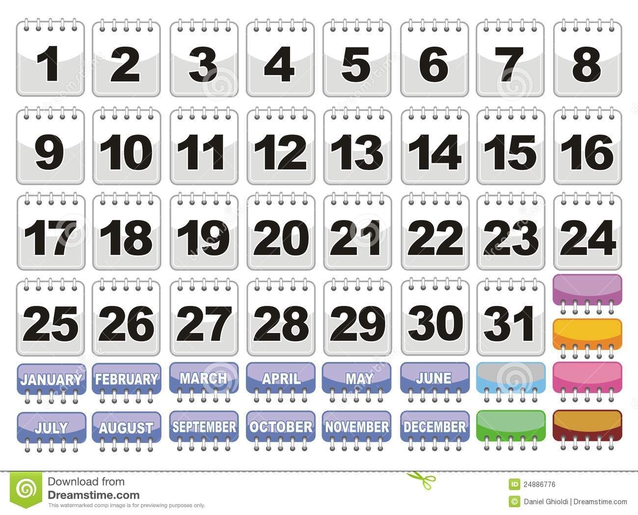 Printable Numbers For Calendars Printable Calendar Numbers Printable Images