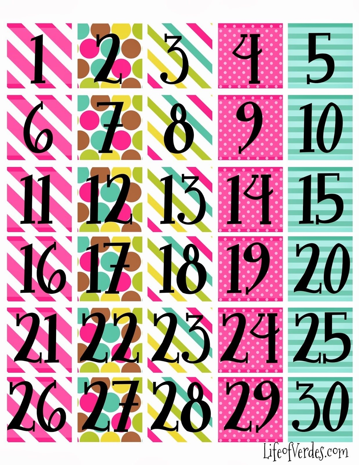 Printable Calendar Pieces | Printable Calendar 2020