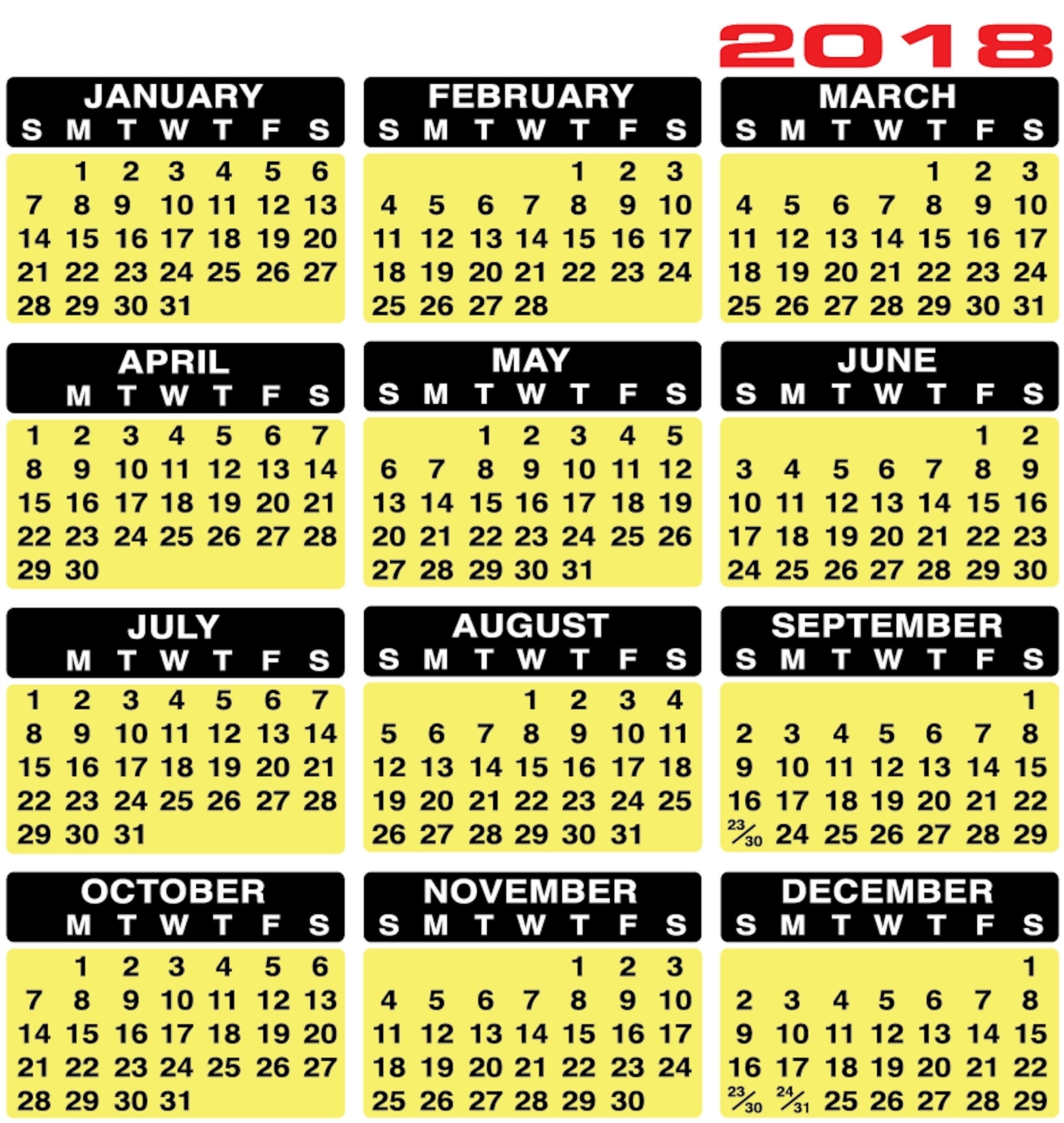 Printable Keyboard Calendar Strips 2019 | Calendar Design Ideas