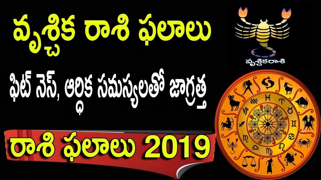 Rasi Phalalu 2019 : Scorpio Horoscope | Vruschika Rasi