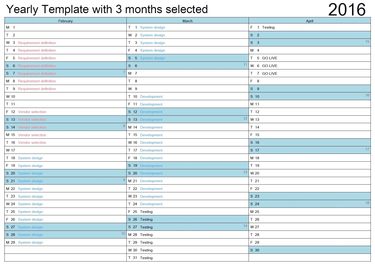 Remarkable Print Blank Calendar Outlook • Printable Blank