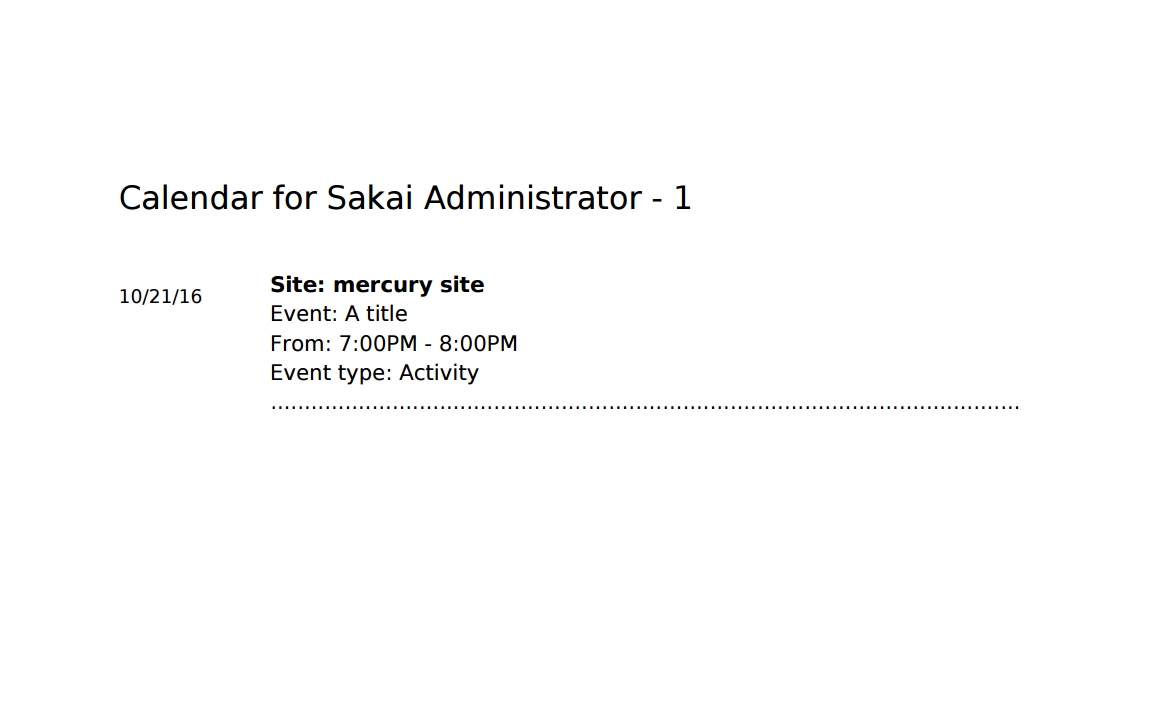 Sak-31881] Printable List View Of Calendar Doesn&#039;t Include