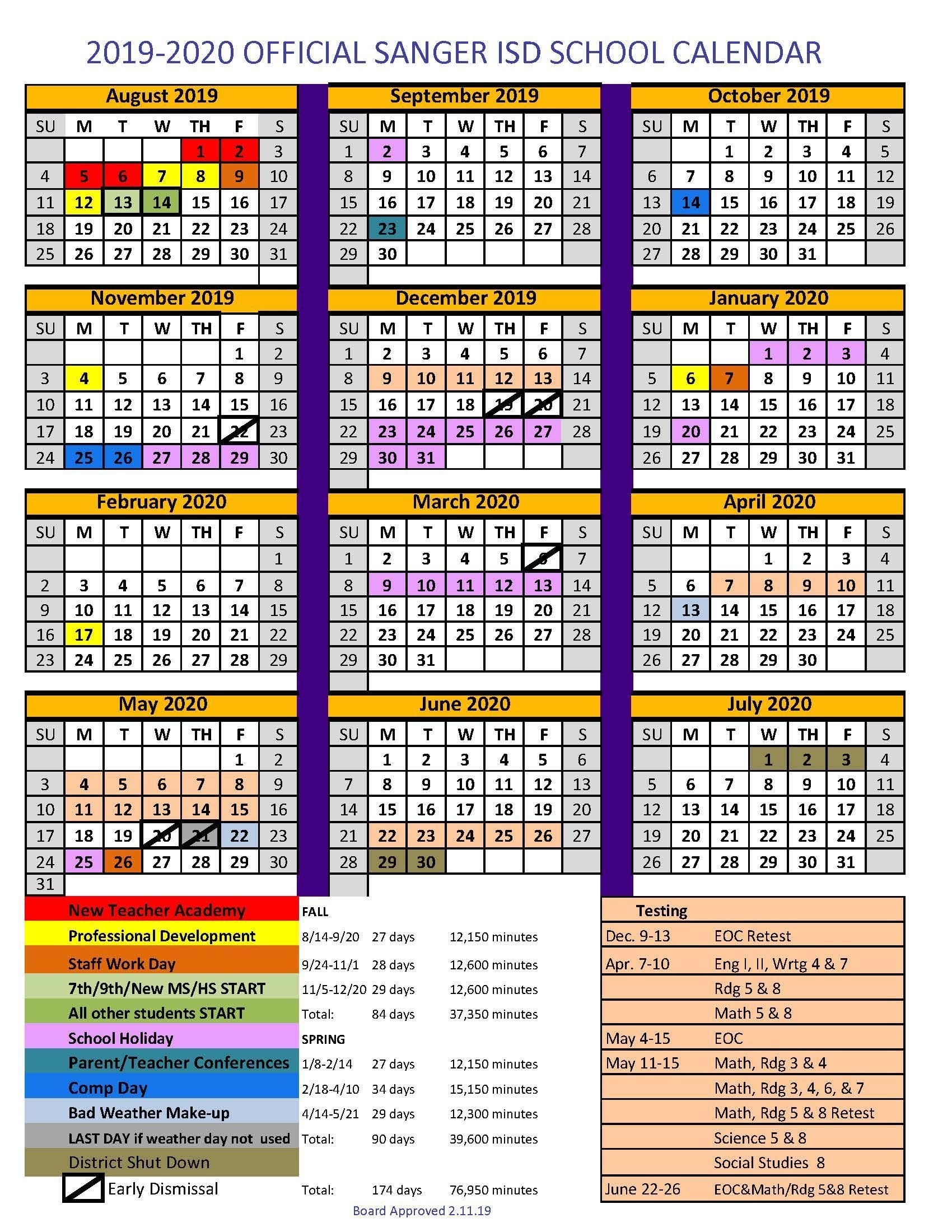 District 6 Calendar 2020 Month Calendar Printable