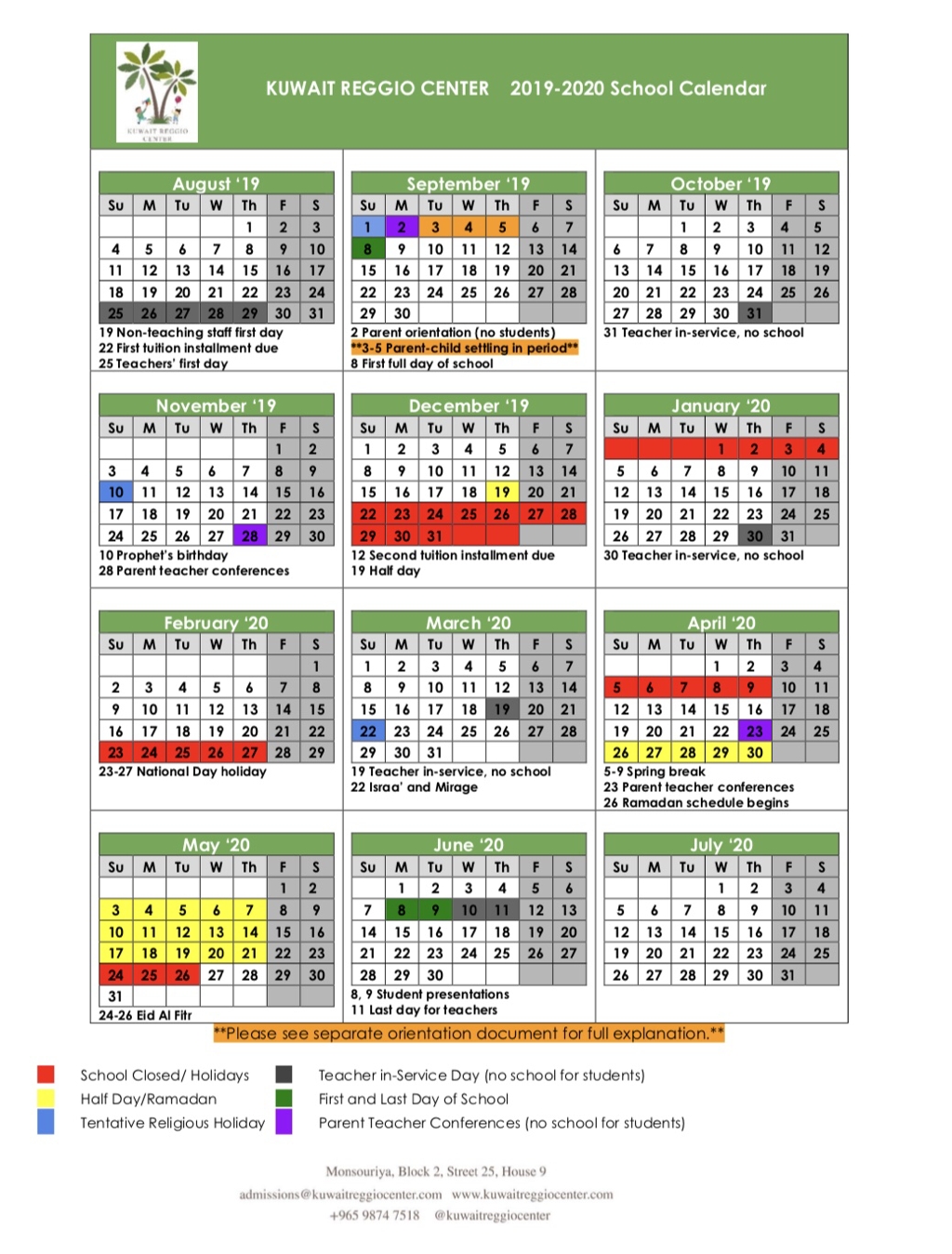 Eacs Calendar