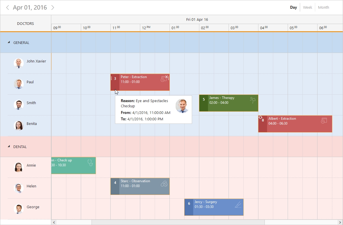 Scheduler Control For Jquery | Event Calendar | Syncfusion