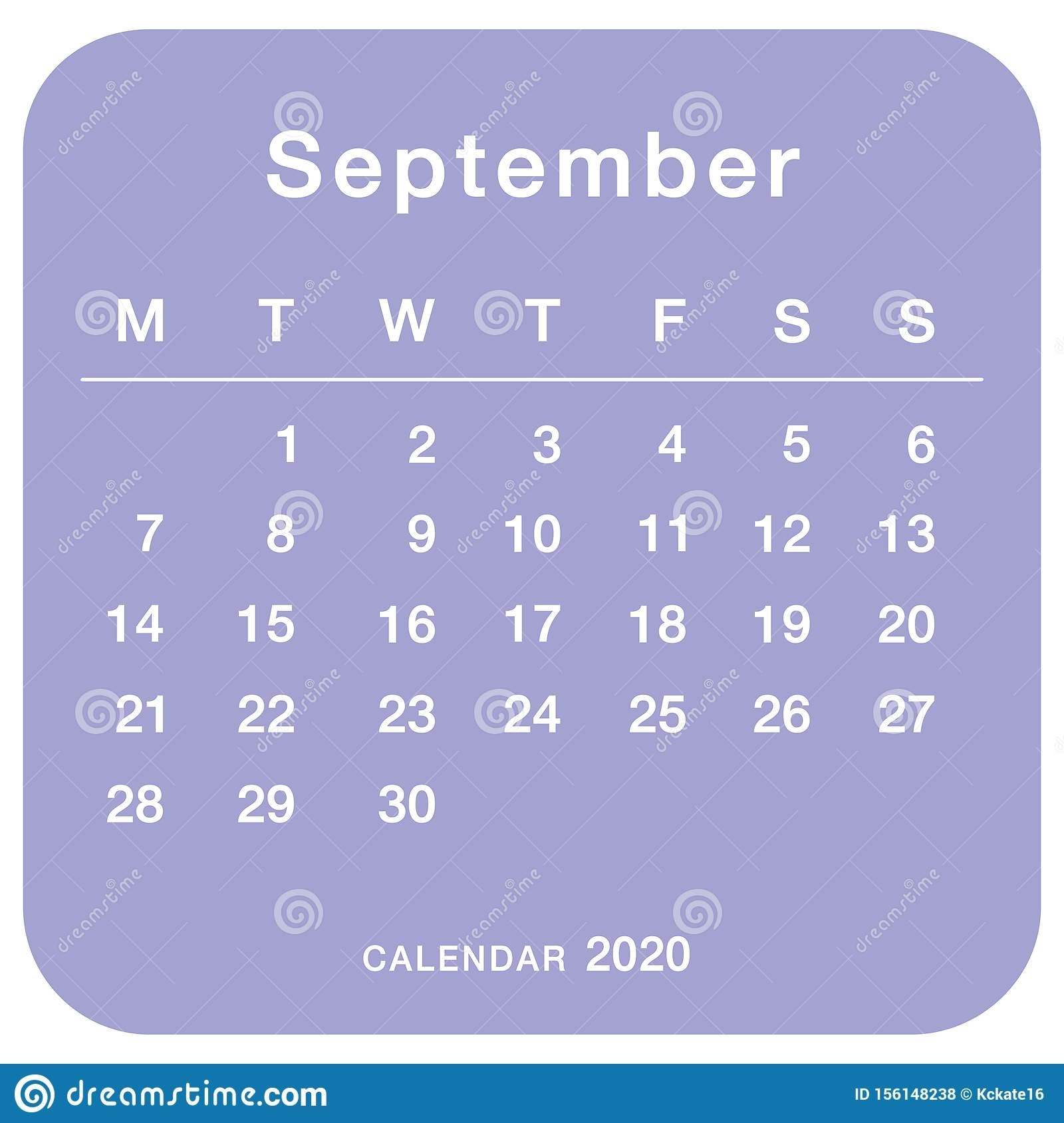 September 2020 Planning Calendar . Simple September 2020