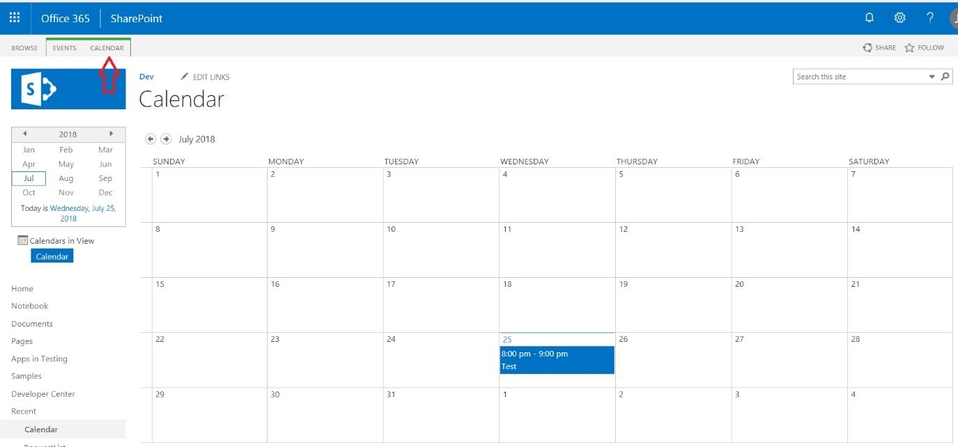 Sharepoint Calendar Outlook. Sharepoint Calendar In Outlook