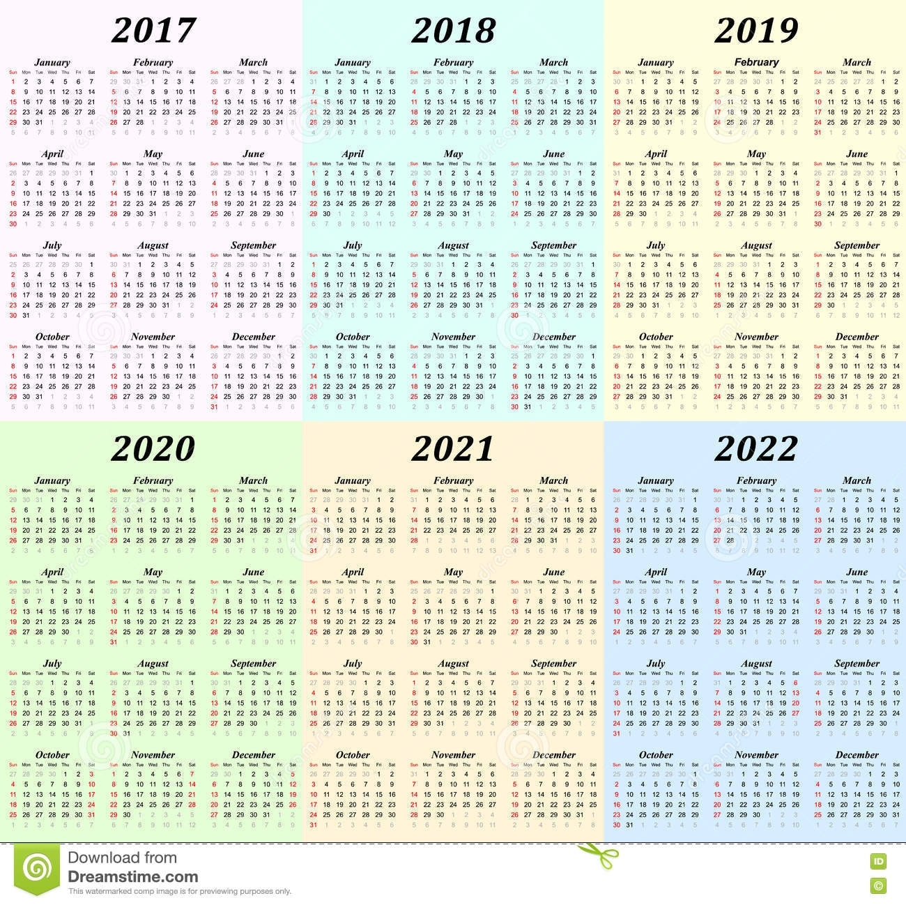 6 Year Calendar 2020 To 2021 Month Calendar Printable