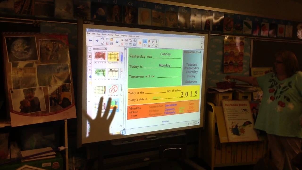 Smartboard Kindergarten Calendar Lesson