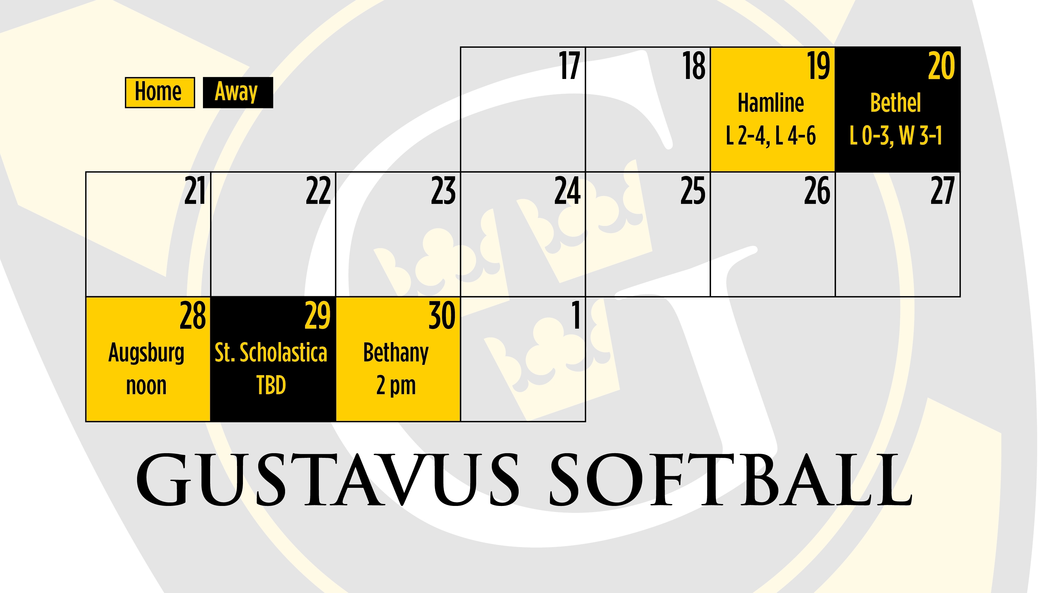 Softball Changes Schedule To Close Out Season - Posted On