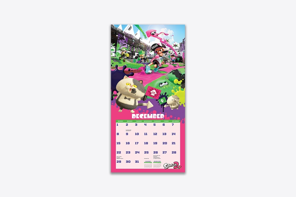 Splatoon 2019 Wall Calendar (Wall) | Abrams