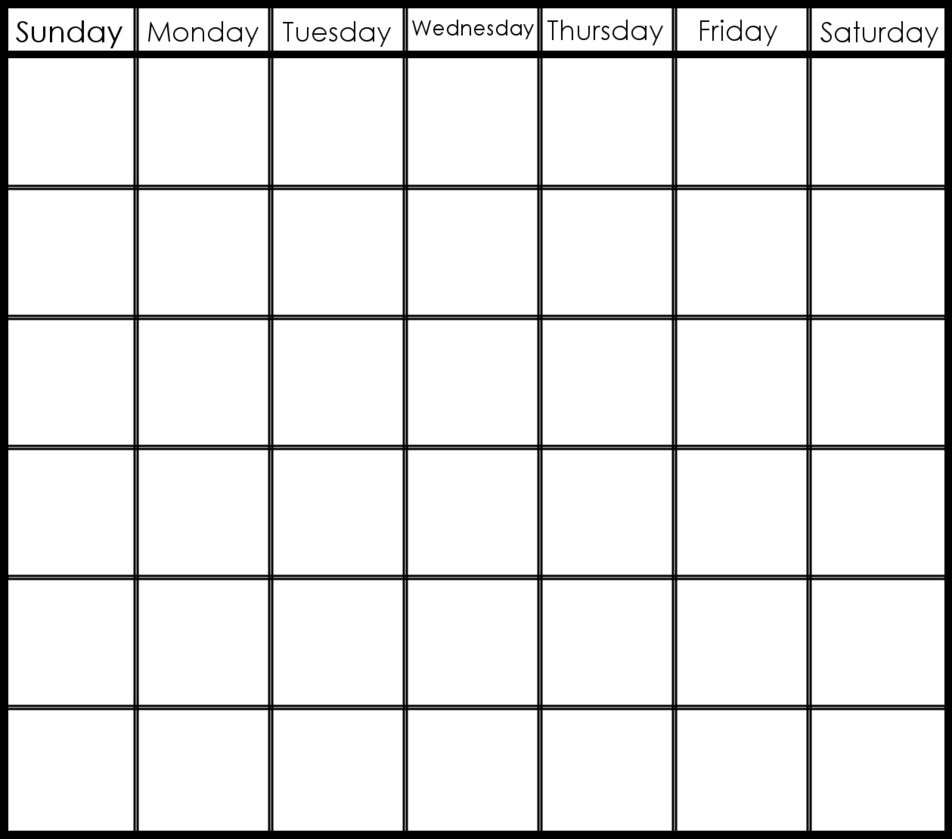 Take Blank 6 Week Calendar Template ⋆ The Best Printable