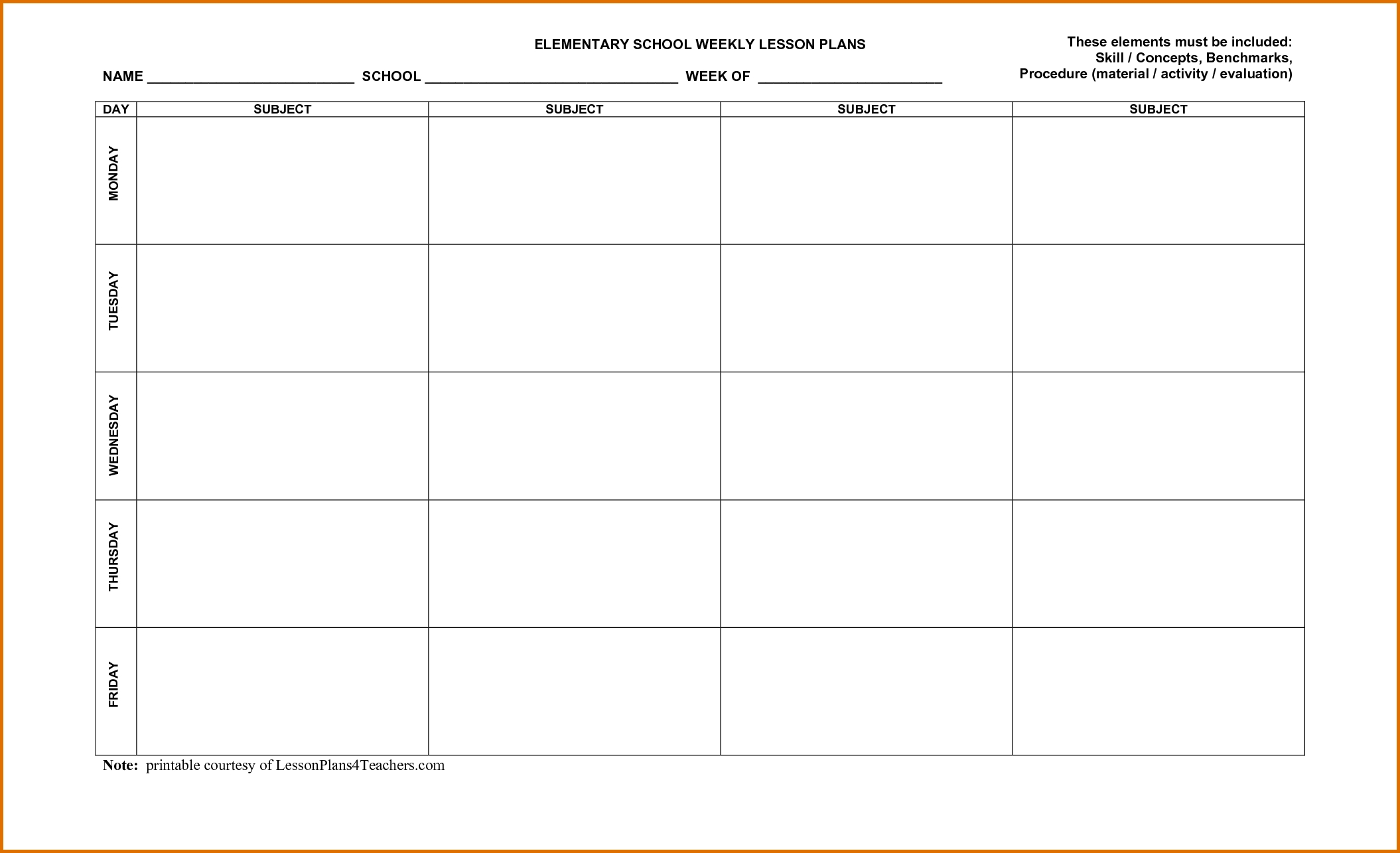 Templates For Curriculum Planning - Google Search | Lesson