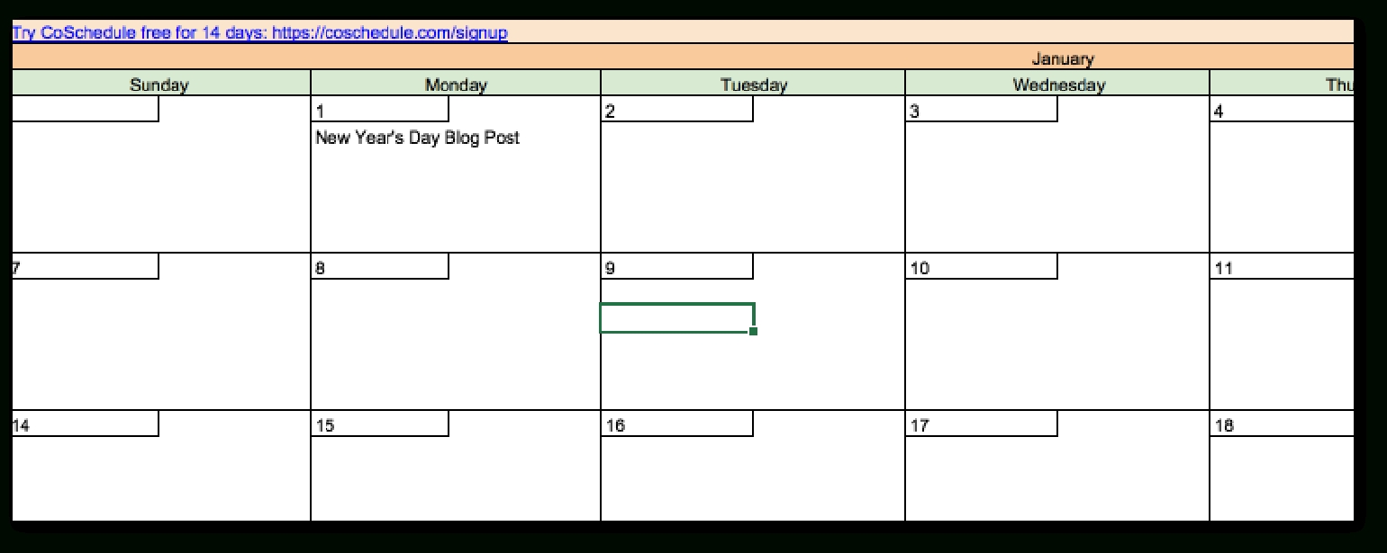 The Best 2019 Content Calendar Template: Get Organized All Year