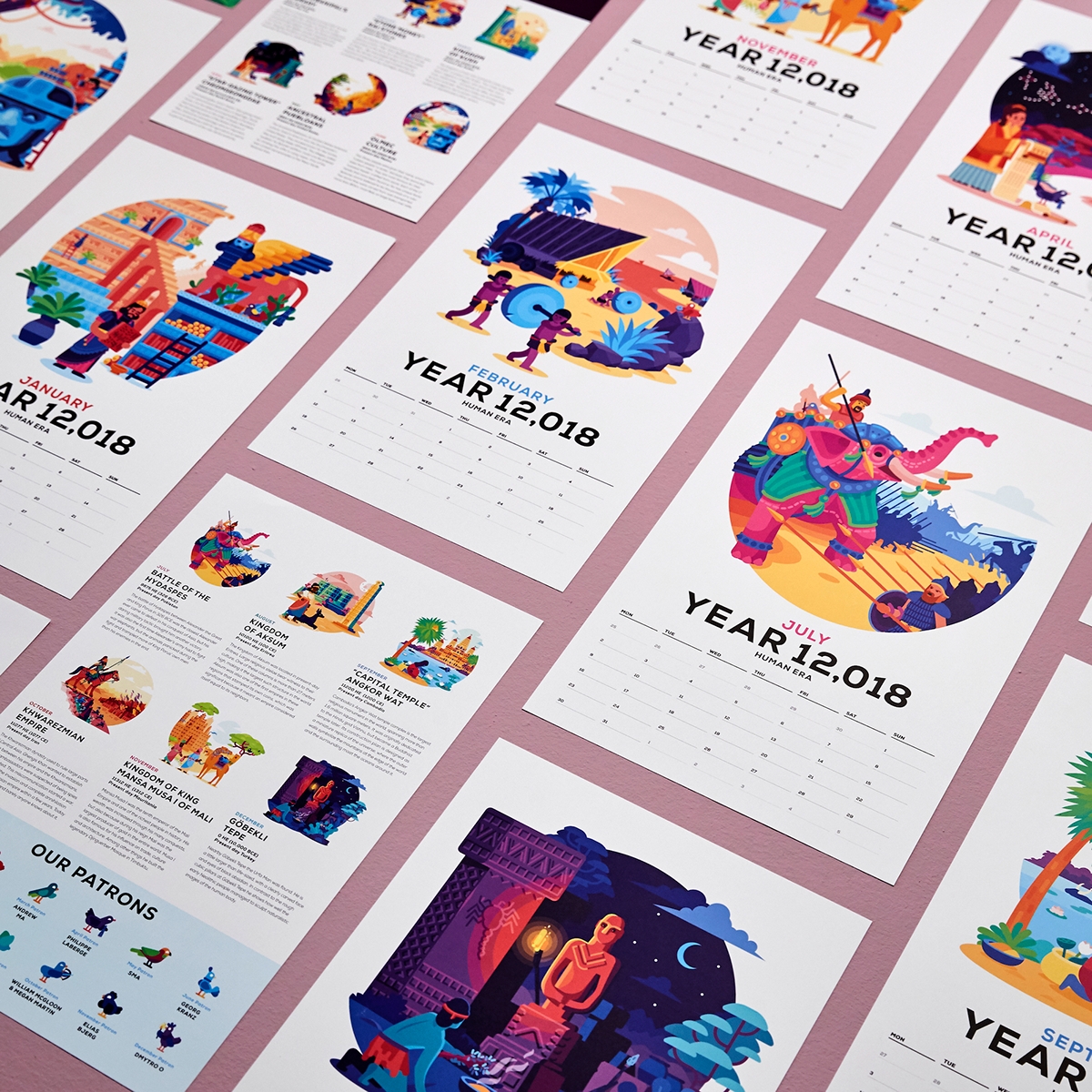 The Human Era Calender 12,018 On Behance