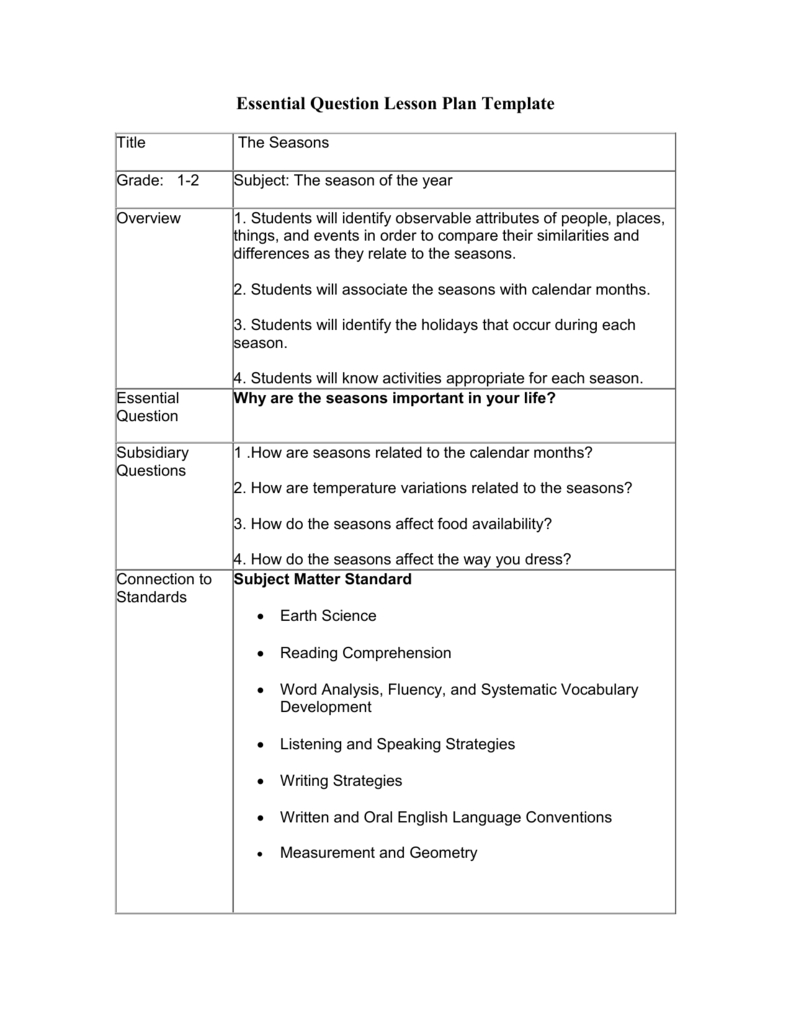 The Seasons - Tutoringmore Home Page