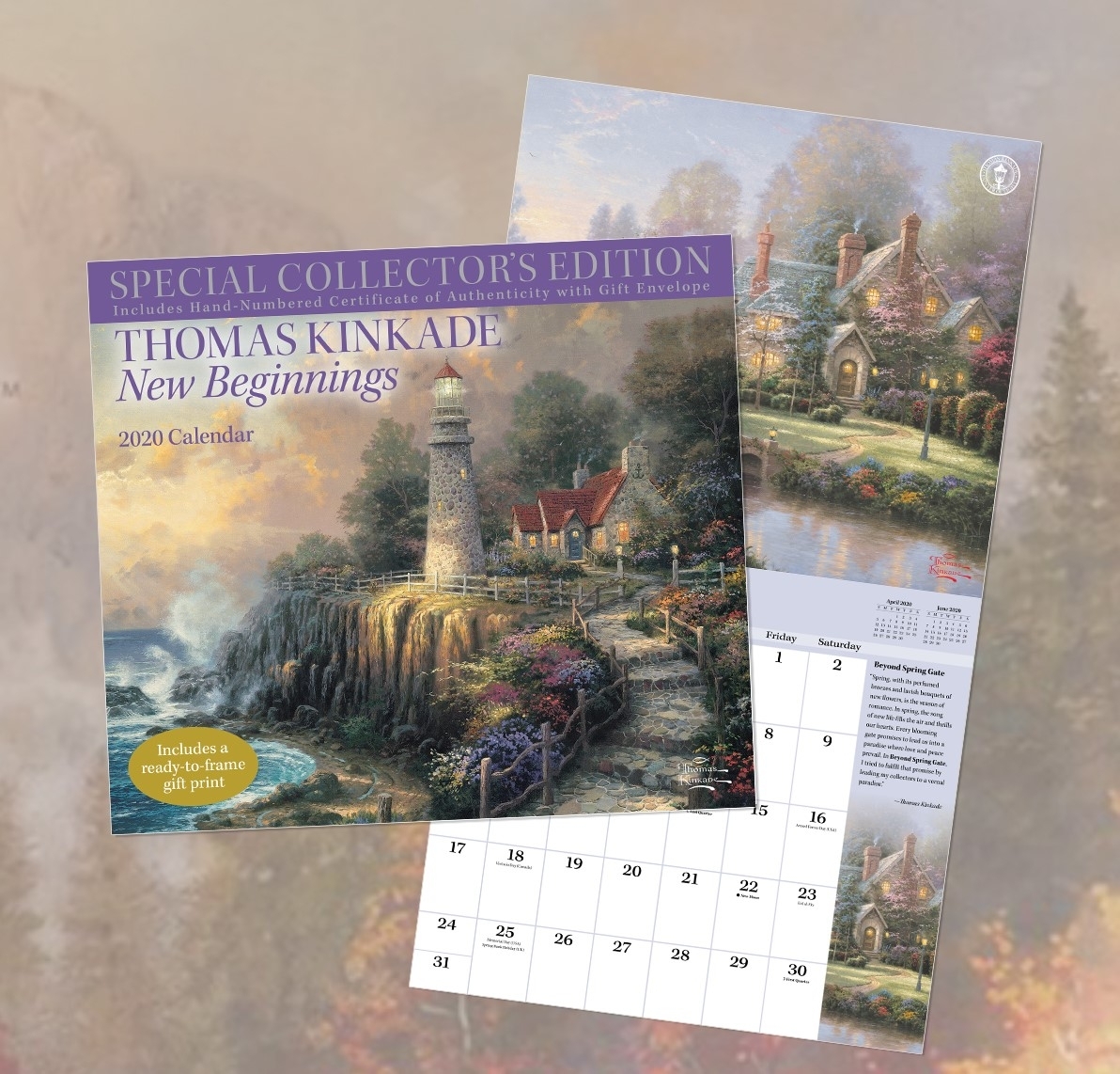 Thomas Kinkade Studios 2020 Collectors Edition Calendar